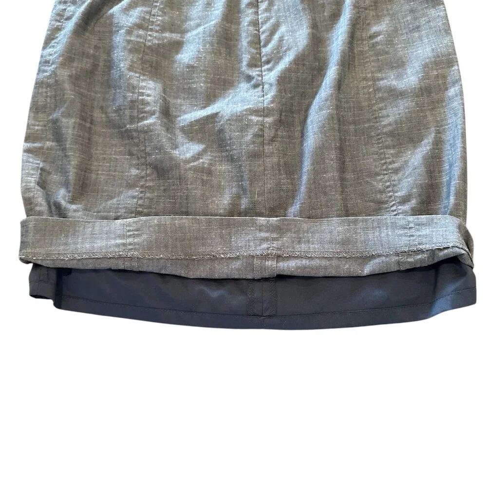 Calvin‎ Klein Mini Skirt Women's 6 Gray Lined Career